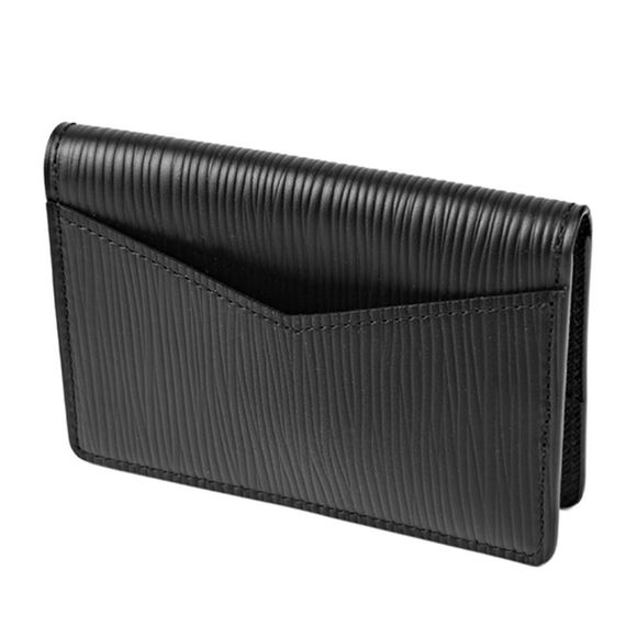 Louis Vuitton Card Case Epi Leather Noir Black Wallet Handbag - Picture 4 of 8